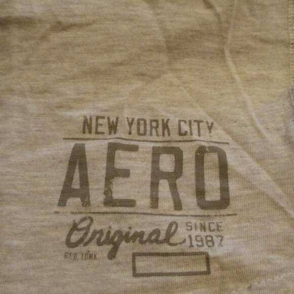 Aeropostale Men 2X Large Blue Light Gray Warm Outdoors Long Sleeve Shirt - Picture 3 of 6